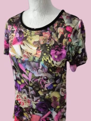 Shirt “ Marccain “ Größe 36 (N2) in Bunt/Floral 96% Viscose