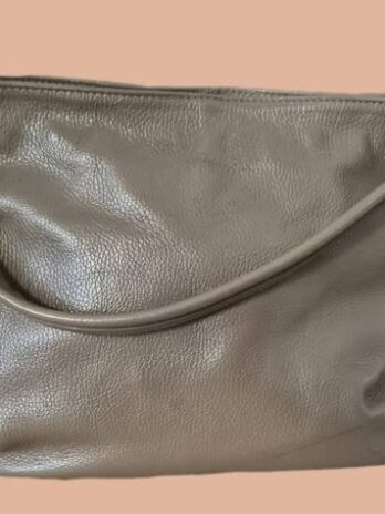 Tasche “ Made in Italy “ in Schlamm/Leder Breite ca 34cm Höhe ca 29cm