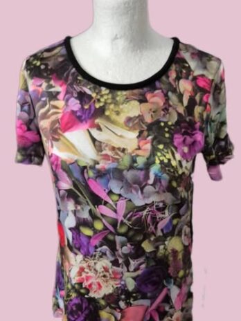 Shirt “ Marccain “ Größe 36 (N2) in Bunt/Floral 96% Viscose
