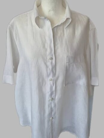 Bluse “ Arket “ Größe OS (38-40/42) in Weiß 100% Leinen