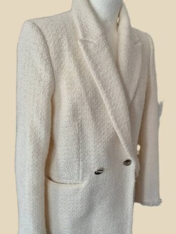 Blazer “ Mango “ Größe 38 in Offwhite 48% Baumwolle 5% Viscose