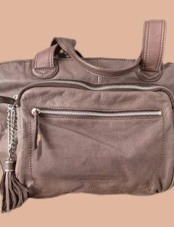 Tasche “ David Jones “ in Schlamm/Leder Breite ca 53cm Höhe ca 29cm