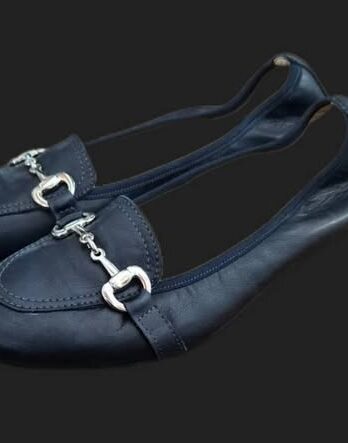 Loafers “ La Scarfa “ Größe 41 in Dunkelblau/Leder