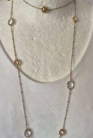 Kette “ Pippa Jean “ in Gold/Glaselemente