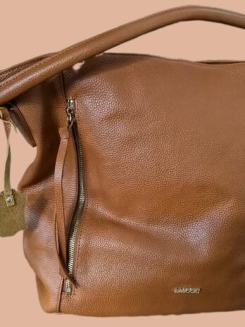 Tasche “ Lasocki “ in Cognac/Leder Breite ca 45cm Höhe ca 33cm