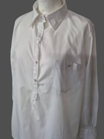 Bluse “ Pollsiri “ Größe 40/42 in Weiß Baumwolle