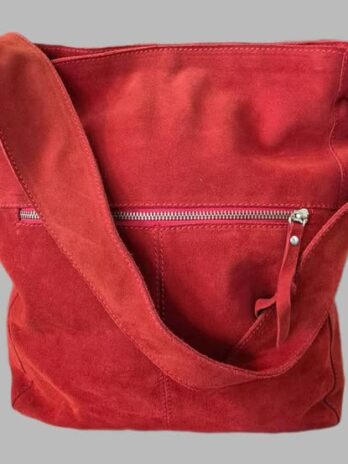 Tasche “ Bridas “ in Rot/Leder Breite ca 38cm Höhe ca 35cm