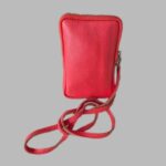 Smartphonetasche “ Made in Italy “ in Rot/Leder Breite ca 13cm Höhe ca 19cm