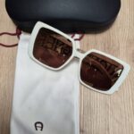 Sonnenbrille mit Etui“ Aigner “ in Offwhite