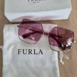 Sonnenbrille mit Etui “ Furla “ in Pink