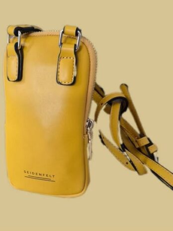 Smartphonetasche “ Seidenfelt Manufaktur “ in Maisgelb Breite ca 11cm Höhe ca 19cm