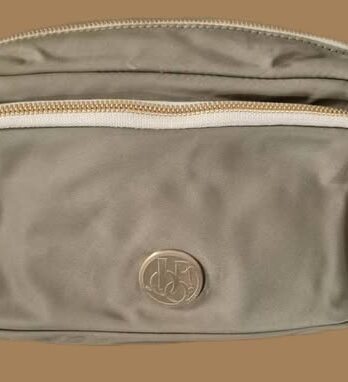 Tasche “ Joop “ in Schlamm/Beige/Textil breiter Trageriemen Breite ca 25cm Höhe ca 20cm