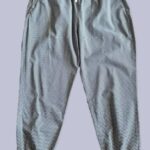 Hose “ Benetton “ Größe 40/42 in Dunkelblau/Weiß gestreift elastischer Bund Baumwolle