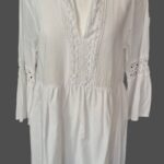 Kleid “ Aust “ Größe 38 in Weiß/Spitze Baumwolle