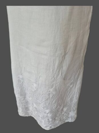 Kleid “ Made in Italy “ Größe 38 in Weiß Leinen/Baumwolle