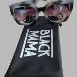 Sonnenbrille mit Etui “ Black Mama “ in Grau/Schwarz