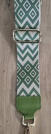 Taschengurt “ Made in Italy “ in Grün/Beige