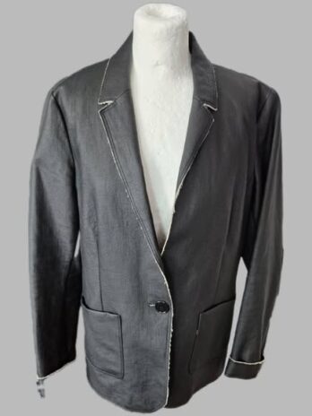 Blazer “ Jones “ Größe 40 in Schwarz 43% Leinen 17% Baumwolle