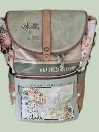 Rucksack “ Anneke “ in Schlamm/Grün/Bunt Breite ca 34cm Höhe ca 39cm