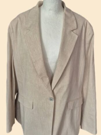 Blazer “ S. Oliver “ Größe 46 in Beige 100% Leinen