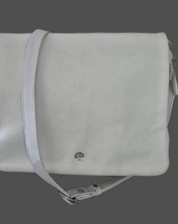 Tasche “ Prato “ in Weiß/Leder Breite ca 24cm Höhe ca 20cm