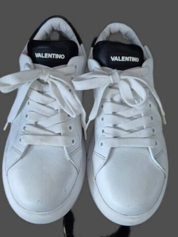 Sneakers “ Valentino “ Größe 38 in Weiß/Schwarz/Leder