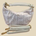 Tasche “ Regina Schrecker “ in Beige/Textil gemustert Breite ca 26cm Höhe ca 15cm