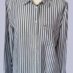 Bluse “ Tommy Jeans “ Größe 40 in Blau/Weiß gestreift 60% Lyocell 40% Viscose