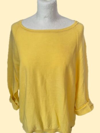 Pulli “ Lerros “ Größe 40 in Gelb Leinen/Baumwolle