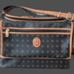 Beauty-Case “ Kenzia “ in Schwarz/Camel/Leder Breite ca 35cm Höhe ca 24cm