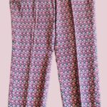 Hose “ S. Oliver “ Größe 38 in Pink/Beige/Schwarz gemustert 77% Baumwolle