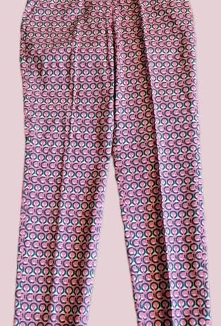 Hose “ S. Oliver “ Größe 38 in Pink/Beige/Schwarz gemustert 77% Baumwolle