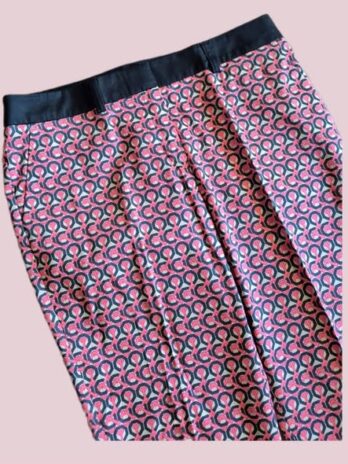 Hose “ S. Oliver “ Größe 38 in Pink/Beige/Schwarz gemustert 77% Baumwolle
