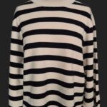 Pulli “ Jake*s “ Größe 40/42 in Schwarz/Beige gestreift 75% Viscose