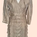 Kleid & Bolero “ Mariposa “ Größe 38 in Beige