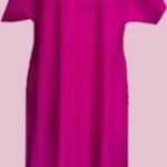 Plisseekleid “ COS “ Größe OS (38-40/42) in Magenta seitliche Eingriffstaschen