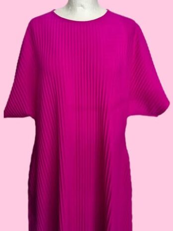 Plisseekleid “ COS “ Größe OS (38-40/42) in Magenta seitliche Eingriffstaschen