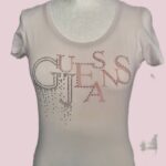 Shirt “ Guess “ Größe 36 in Beige/Rosa/Print Viscose