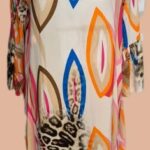 Kleid “ Aust “ Größe 40/42 in Bunt/Animalprint gemustert seitliche Eingriffstaschen 100% Viscose