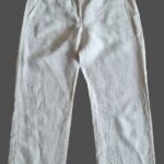 Hose “ MAC “ Größe 36 in Beige 7/8 Länge 100% Leinen