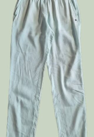 Hose “ Marccain “ Größe 36 (N2) in Mintgrün elastischer Bund 100% Leinen
