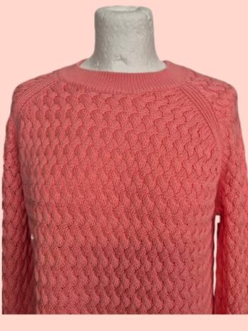 Pulli “ Hugo Boss “ Größe 38 in Lachsrosa 100% Baumwolle