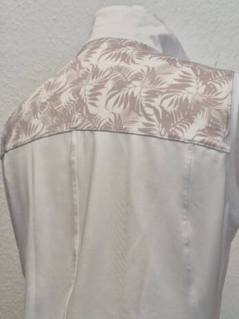 Poloshirt “ Cross Sportswear “ Größe 36 in Weiß/Taupe