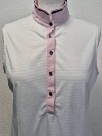 Poloshirt “ Marie-Valois Paris “ Größe 38 in Weiß/Rosa/Schwarz