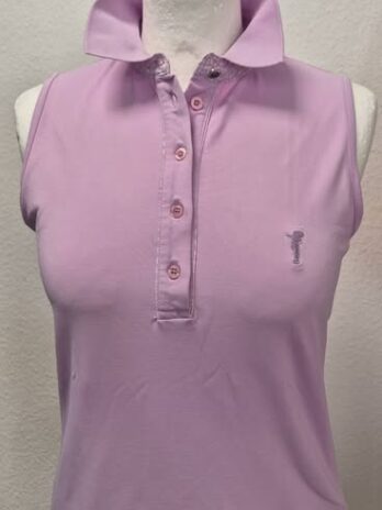 Poloshirt “ Golfino “ Größe 36 in Flieder/Weiß gemustert 95% Polyamide