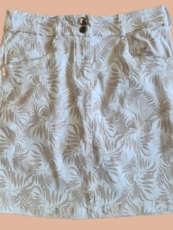 Hosenrock “ Cross Sportswear “ Größe 36 in Weiß/Taupe gemustert 75% Polyamide