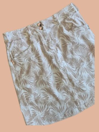 Hosenrock “ Cross Sportswear “ Größe 36 in Weiß/Taupe gemustert 75% Polyamide