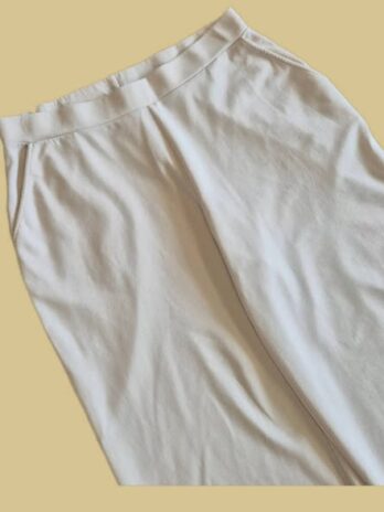 Hose “ Someday “ Größe 42 in Beige elastischer Bund weites Bein 45% Baumwolle