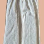 Hose mit Gürtel“ Liu-Jo “ Größe 38 in Beige/Camel gestreift weites Bein 60% Leinen