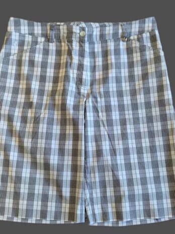 Bermudashorts “ Golfino “ Größe 40 in Schwarz/Weiß kariert 67% Baumwolle